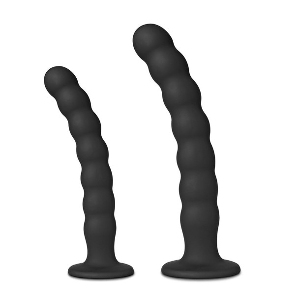 2 PCS Beaded Silicone Butt Plug