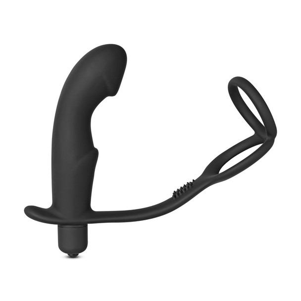 Silicone Anal Vibrator with 2 Rings