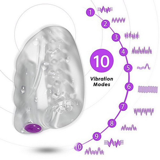 10 Modes Rechargeable Vibrating Male Masturbator