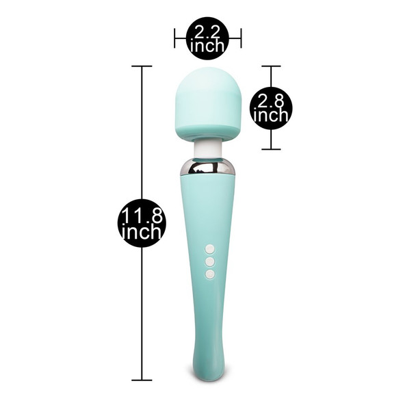 20 Mode Whisper Quiet Wand Massager - Green