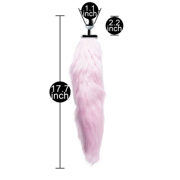 Tail Butt Plug with Pink Light - 43CM