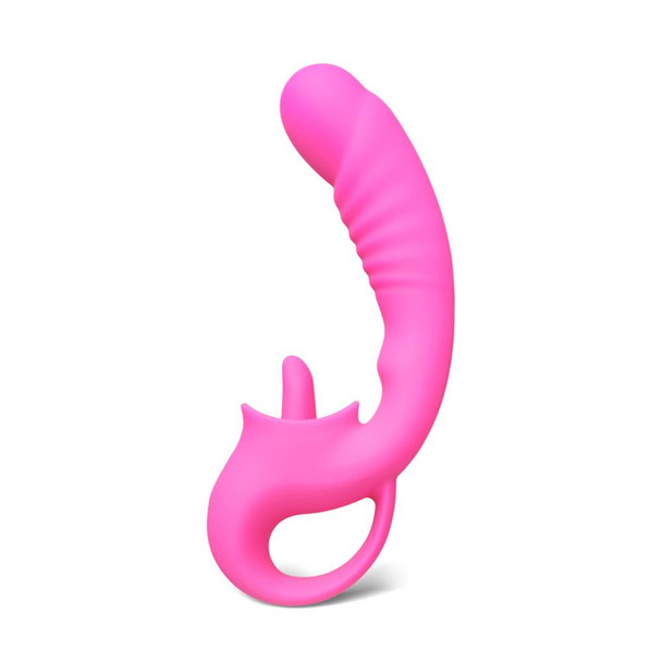 10 Speed Silicone Vibrator with Vibrating Tongue