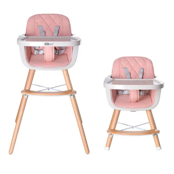 2 In 1 Wooden Highchair