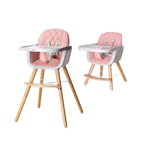 2 In 1 Wooden Highchair