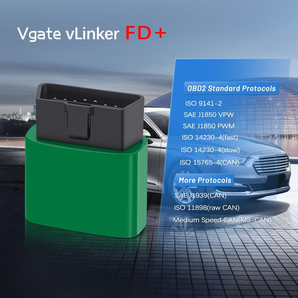 VLINKER FD + V2.2 Bluetooth 4.0 Car OBD Fault Diagnosis Detector