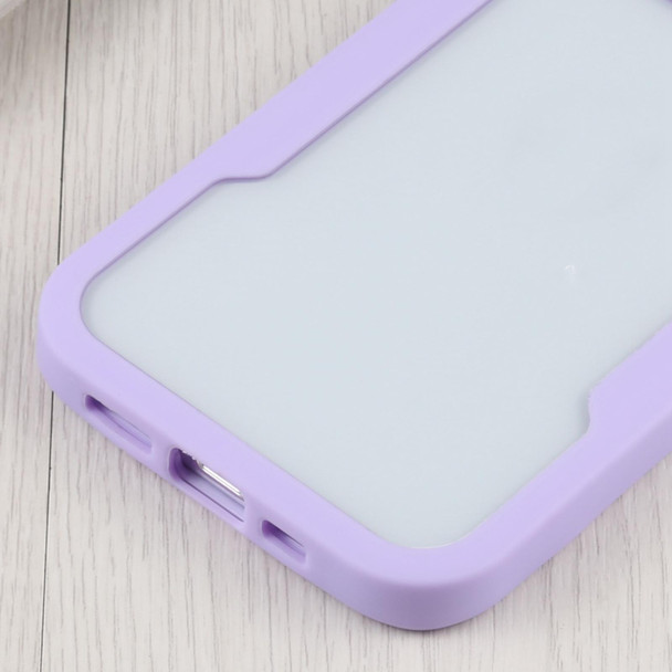 Acrylic + TPU 360 Degrees Full Coverage Shockproof Protective Case - iPhone 13 Pro(Purple)