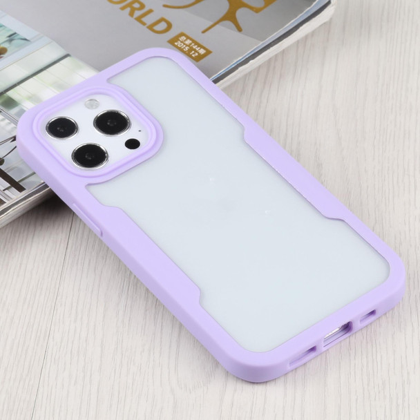 Acrylic + TPU 360 Degrees Full Coverage Shockproof Protective Case - iPhone 13 Pro(Purple)