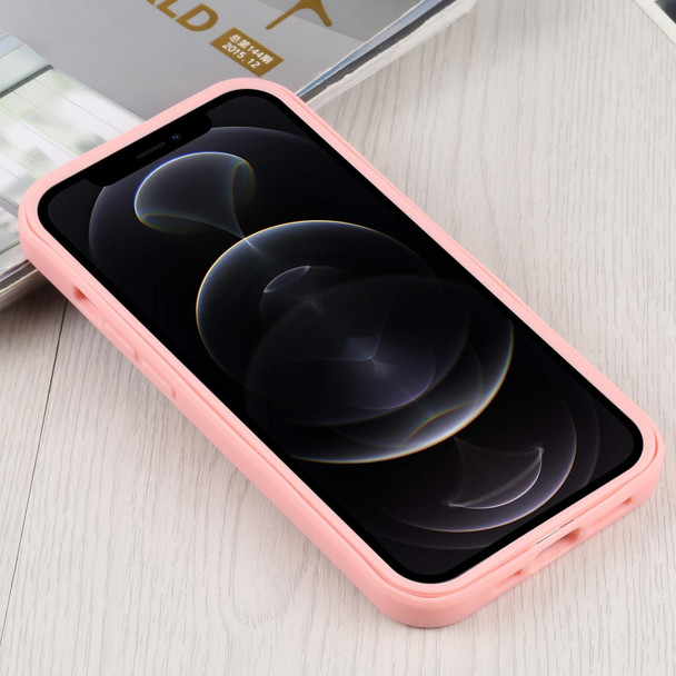 Acrylic + TPU 360 Degrees Full Coverage Shockproof Protective Case - iPhone 13 Pro(Pink)