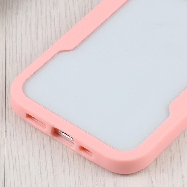 Acrylic + TPU 360 Degrees Full Coverage Shockproof Protective Case - iPhone 13 Pro(Pink)