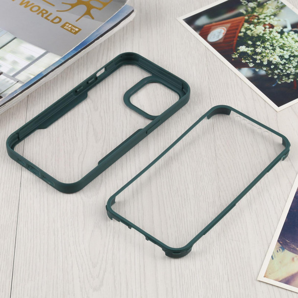 Acrylic + TPU 360 Degrees Full Coverage Shockproof Protective Case - iPhone 13 Pro(Green)