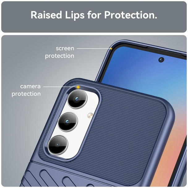 For Samsung Galaxy A35 Thunderbolt Shockproof TPU Phone Case(Blue)