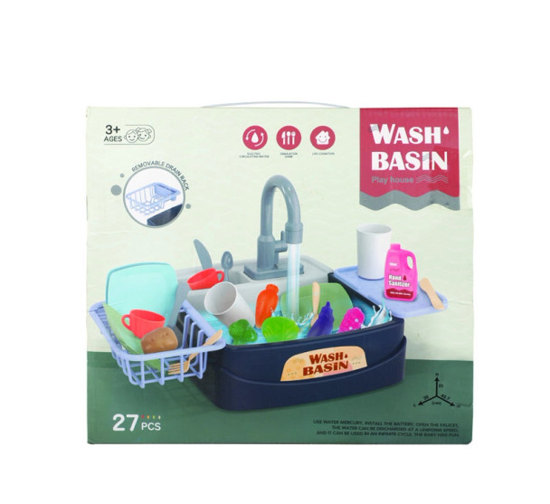 Washing Up Playset With Running Water