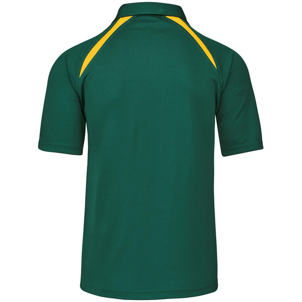 Mens Splice Golf Shirt - Green Gold