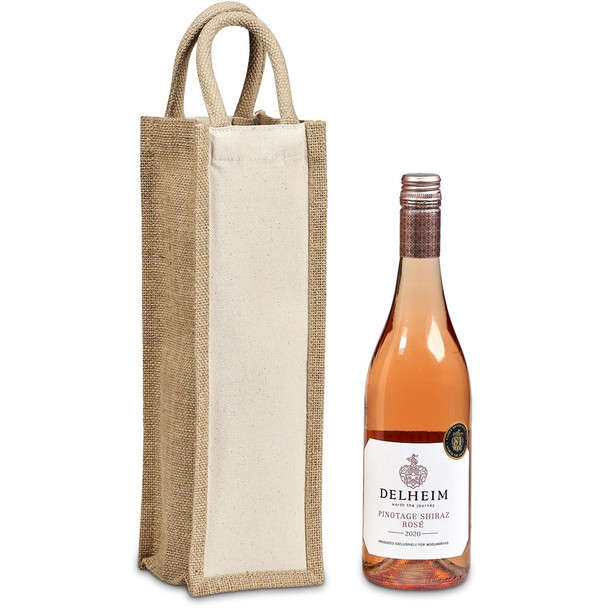 Okiyo Inshu Jute & Cotton Wine Tote