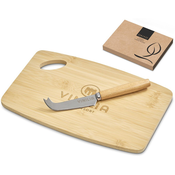 Okiyo Edamu Bamboo Cheese Board Set