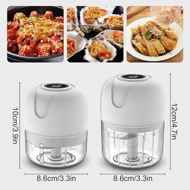 Mini Electric Food Processor USB Charging 250ml