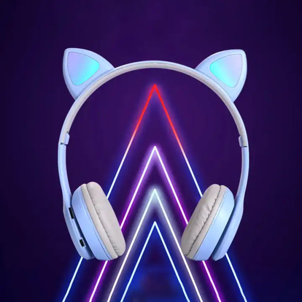 Wireless Headphone Cat Ear With Mic