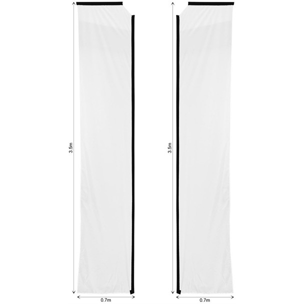 Legend 4m Sublimated Telescopic Double-Sided Flying Banner Skin (Excludes Hardware)