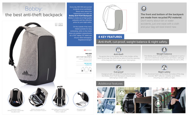 Bobby Anti-Theft Laptop Backpack