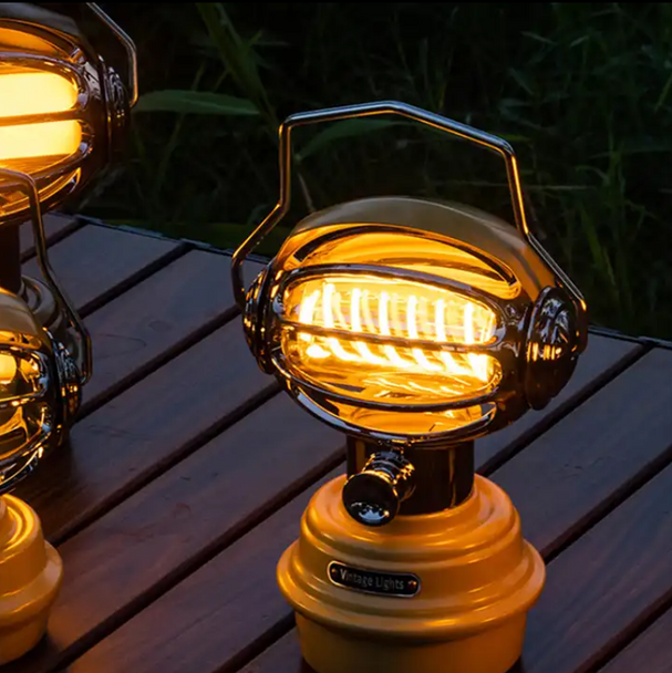 Rechargeable Vintage LED Camping Lantern