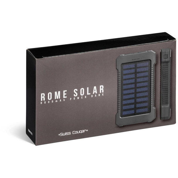 Swiss Cougar Rome Solar Power Bank - 8,000mAh