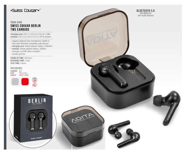 Swiss Cougar Berlin TWS Earbuds