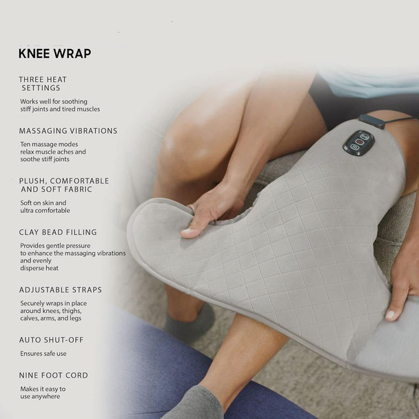 Massaging Heat Knee Wrap
