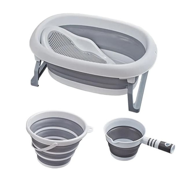 Newborn To Toddler Foldable Baby Bath Set