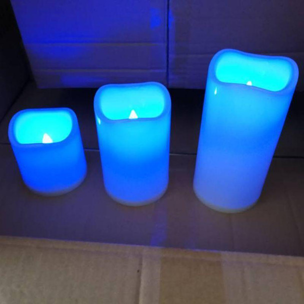 Flameless LED Pillar Candle -3 Piece