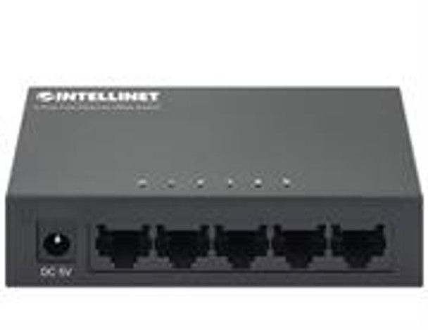Intellinet 5-Port Fast Ethernet Switch - IEEE 802.3az (Energy Efficient Ethernet) - Plastic Case, Desktop, Retail Box, 1 year Limited Warranty