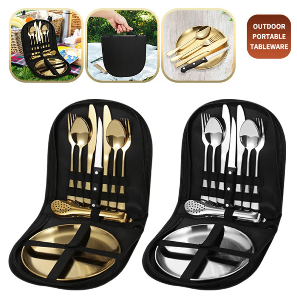 Portable Cutlery Set With Organizer