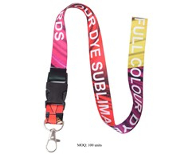 Lanyard Double Side Sub with Buckle&LobsterRing