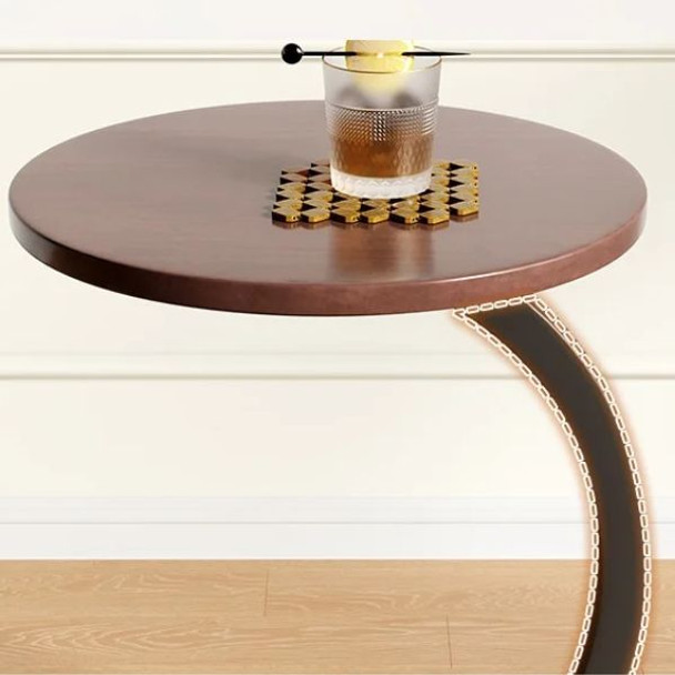 Modern C-Shaped Couch Side Table