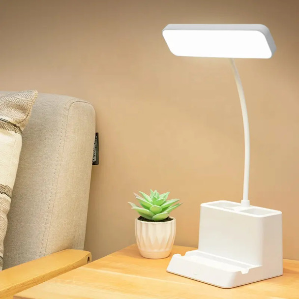 USB Charging Desk Lamp with Pen Holder