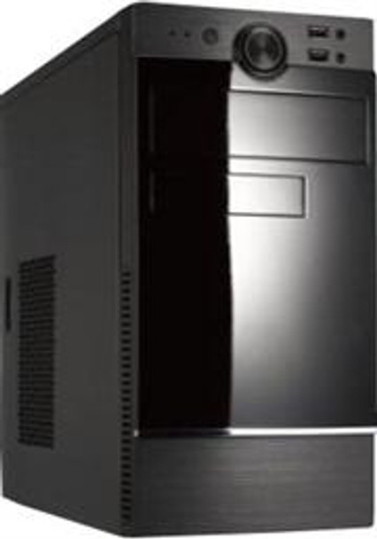 UniQue ATX Midi Tower Case with 420W PSU Black & Silver, Retail Box , 1 year warranty on case