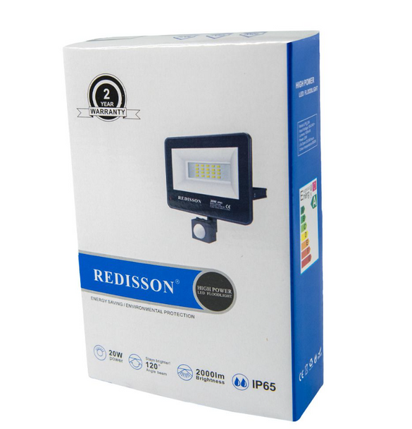 Redisson 20W LED Floodlight with Motion Sensor