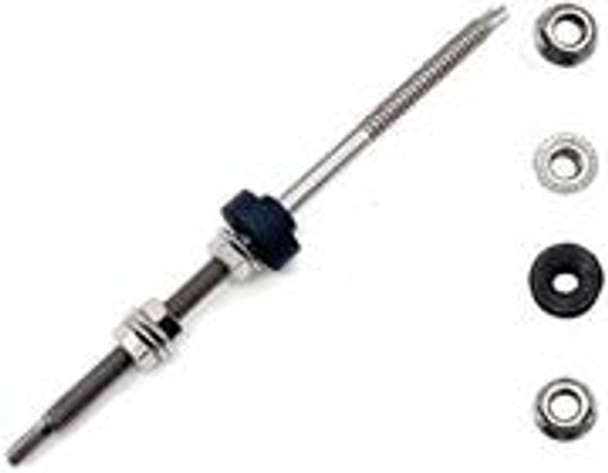 Solarix IBR Hanger Bolt screw for D-RAIL 6mm -Ideal For IBR on Steel Structures, Includes 1 x Stainless Steel Bolt , 1 x Rubber Washer, 3 x Nuts, 6mm Hexagon Bolt Screw Head , Retail Box, No warranty