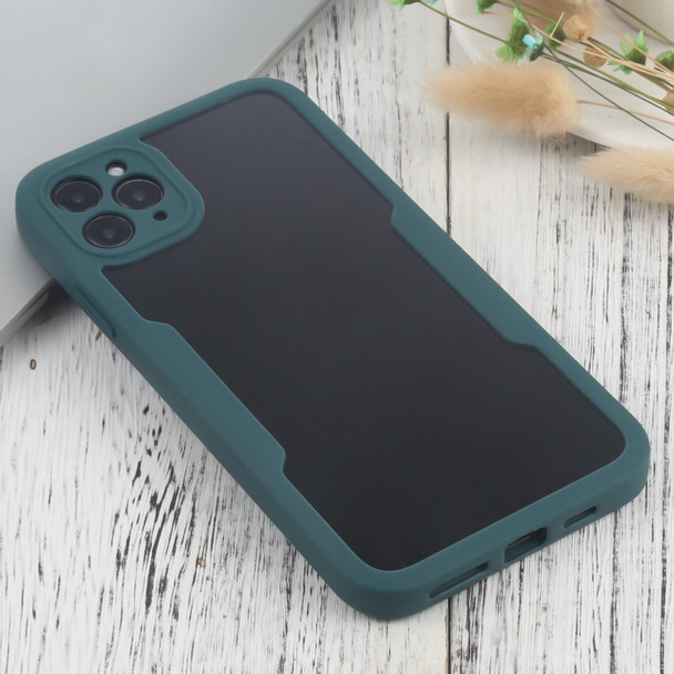 Acrylic + TPU 360 Degrees Full Coverage Shockproof Protective Case - iPhone 11 Pro Max(Green)