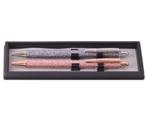 Glitter Silver & Rosegold Pen Set