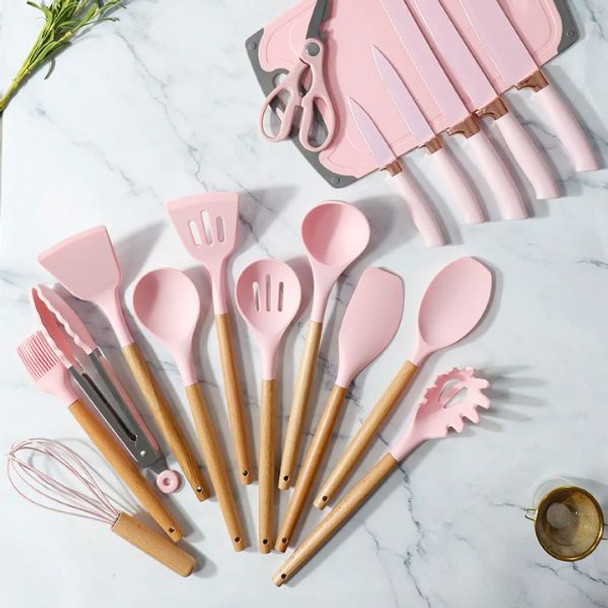 19 Piece Silicone Cooking Utensil Set