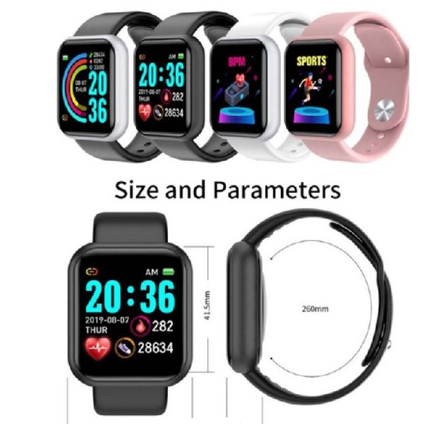 I8Plus Bluetooth Smartwatch with Heart Rate & Fitness Tracker