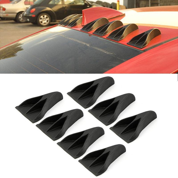 7 PCS Universal Car Eagle Claw Style Shark Fin Diffuser Vortex Generator Roof Spoiler - Open Box (Grade B)