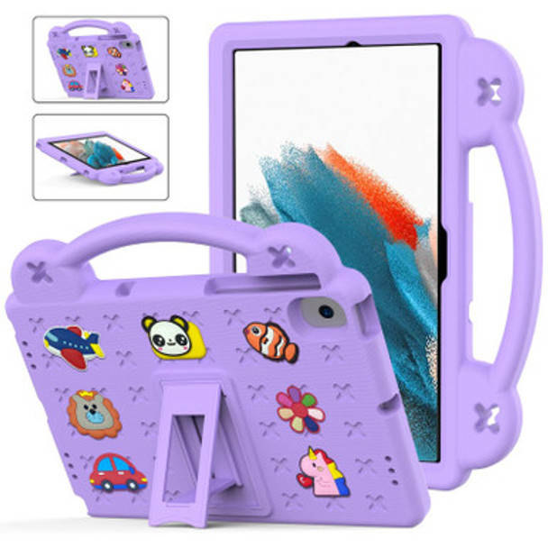 Samsung Galaxy Tab A8 10.5 2021 / Lenovo Tab M10 Plus 3rd Gen TB125FU 2022 / Huawei MatePad Pro (2021/2019) / Nokia T20 10.36 2021 Handle Kickstand Children EVA Shockproof Tablet Case(Lighte Purple) - Open Box (Grade A)