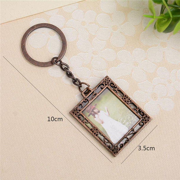 2 PCS Creative Metal Vintage Photo Frame(Square Keychain) - Open Box (Grade A)