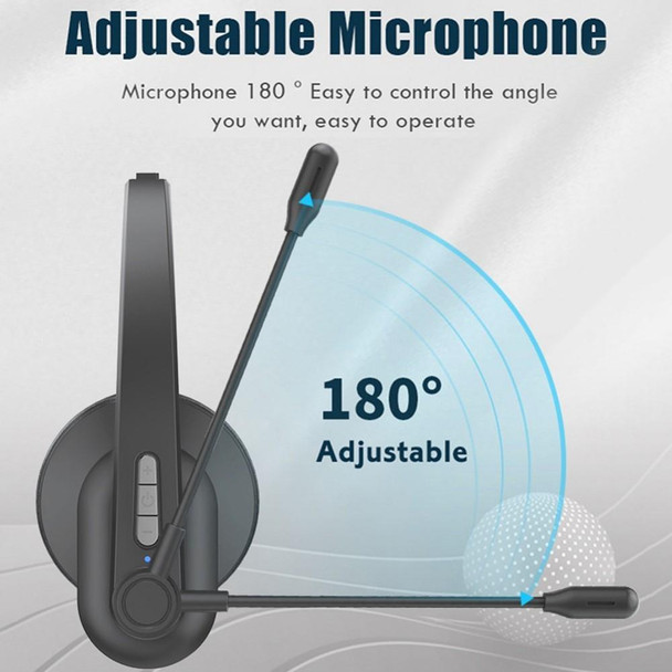 OY631 Bluetooth Noise Cancelling Single Ear Wireless Headphone With Microphone - Open Box (Grade B)