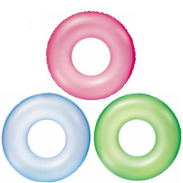 Bestway Frosted Neon Swim Ring - 76cm
