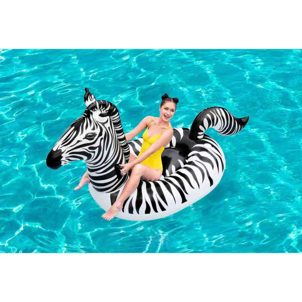 Bestway Lights ‘n Stripes Zebra Pool Float - 2.54m x 1.42m