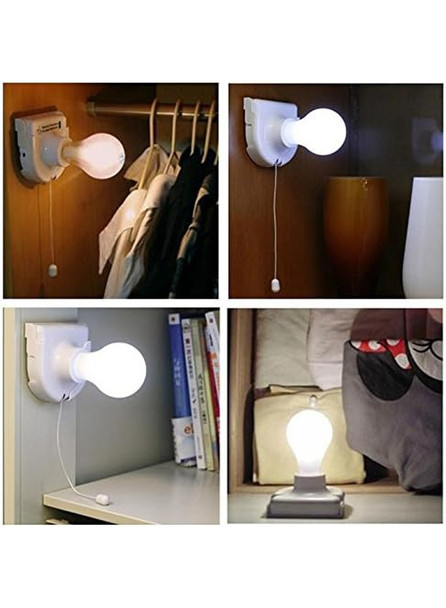 Set of 2 Portable Battery Operated Light Bulb