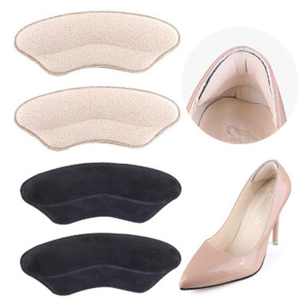 5 Pairs 062 High-heeled Shoes Sponge Soft Anti-abrasion Anti-slip Heel Protective Sticker(Apricot) - Open Box (Grade A)
