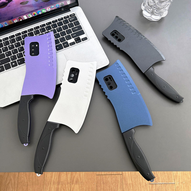 For Huawei Mate 30 Simulated Kitchen Knife TPU + PC Phone Case(Blue)